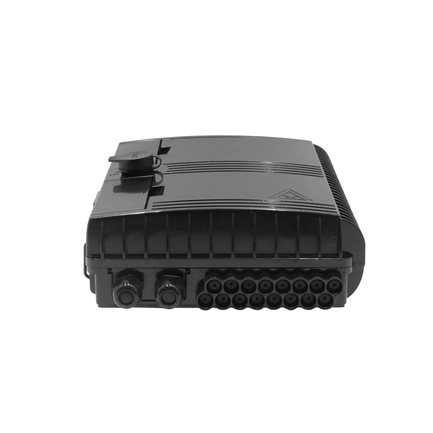 Caja NAP de Fibra Óptica 16 Puertos Negra IP65 con Llave - BOX-16N 3