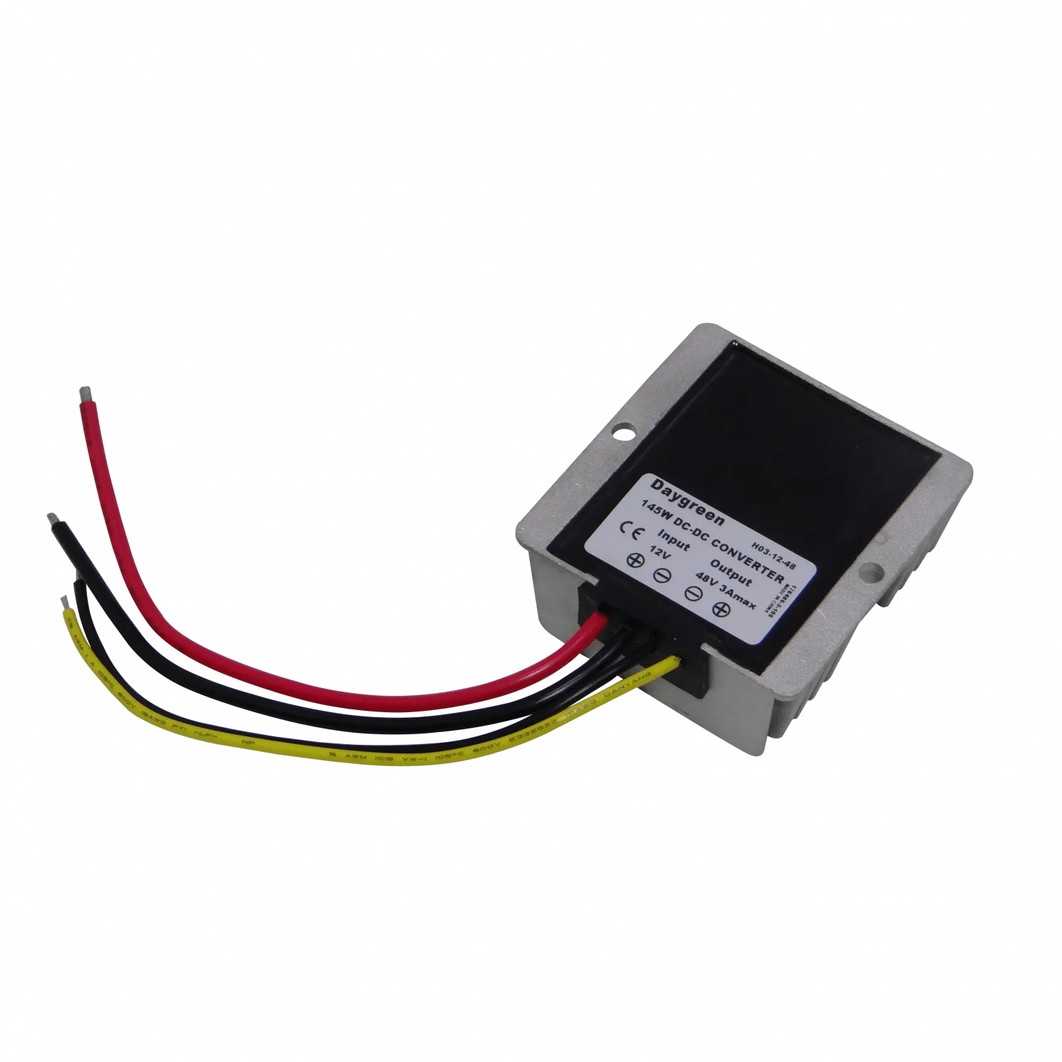 Convertidor in:11-16VDC in:12V out:48VDC 3A 144W IP68 Step Up Boost 5