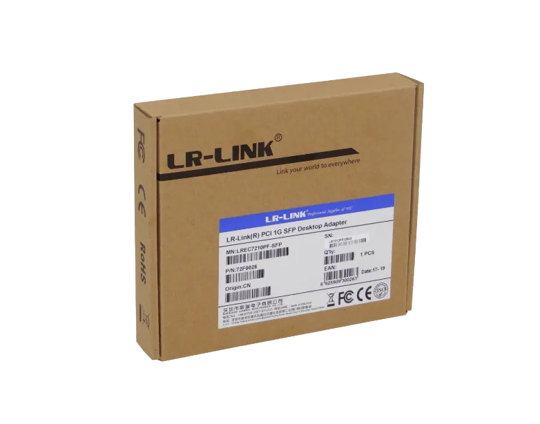 Tarjeta de Red PCI LR-LINK LREC7210PF-SFP - Puerto Único Gigabit SFP, Intel 82545EB 4