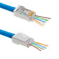 Conectores RJ45 XINTYLINK CAT5E STP FTP Bolsa 50 Orificios 1mm - Miniatura 2