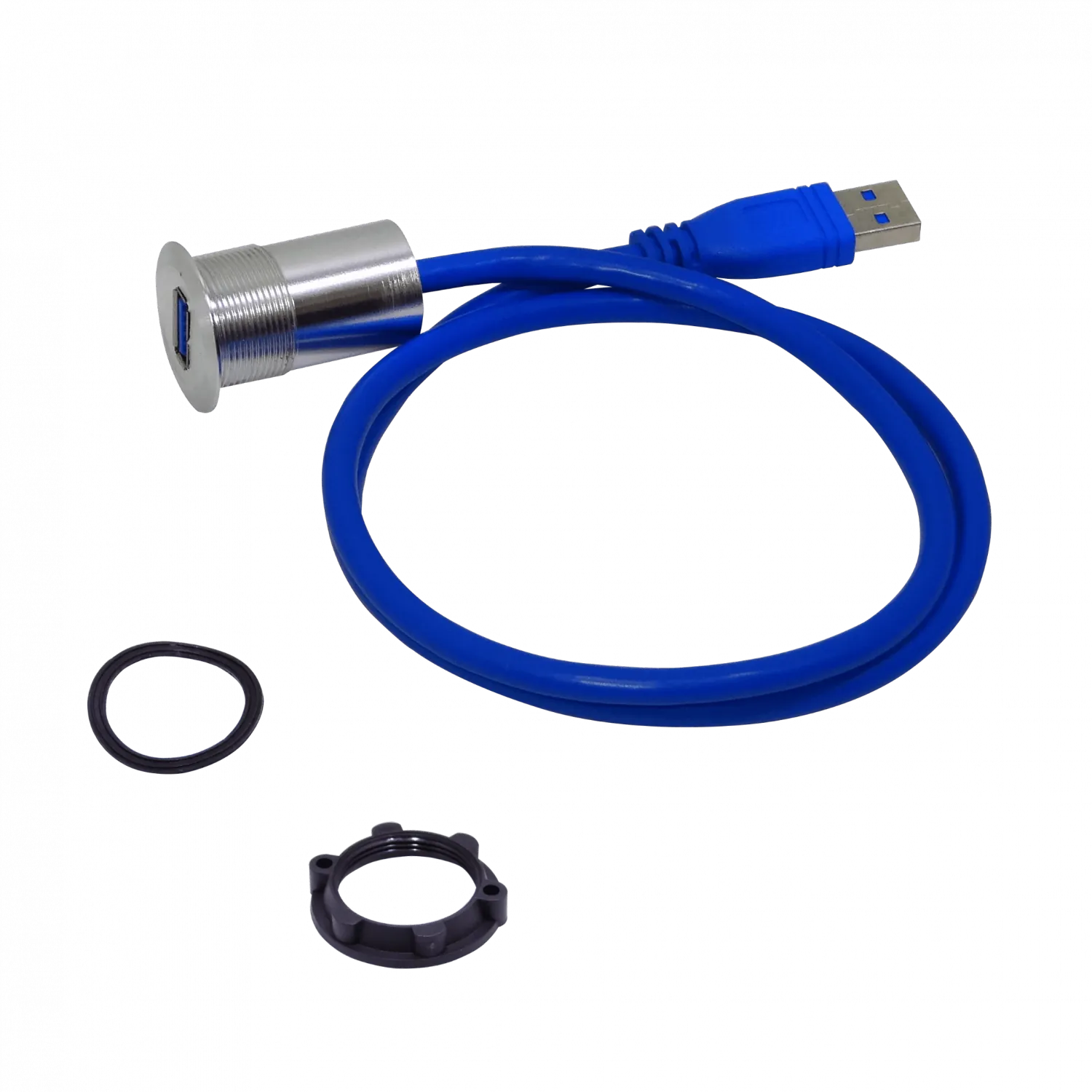 Panel-Diametro-M22mm Cabeza-28mm USB-AH USB3.0 Cable 60cm A-M Alt-34mm 4