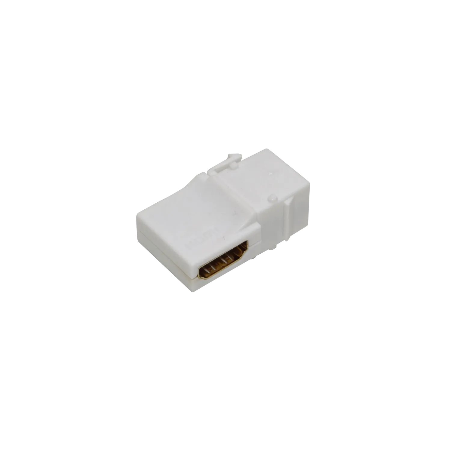 HDMI Angular-90-grados Hembra-Hembra Keystone Blanco 2