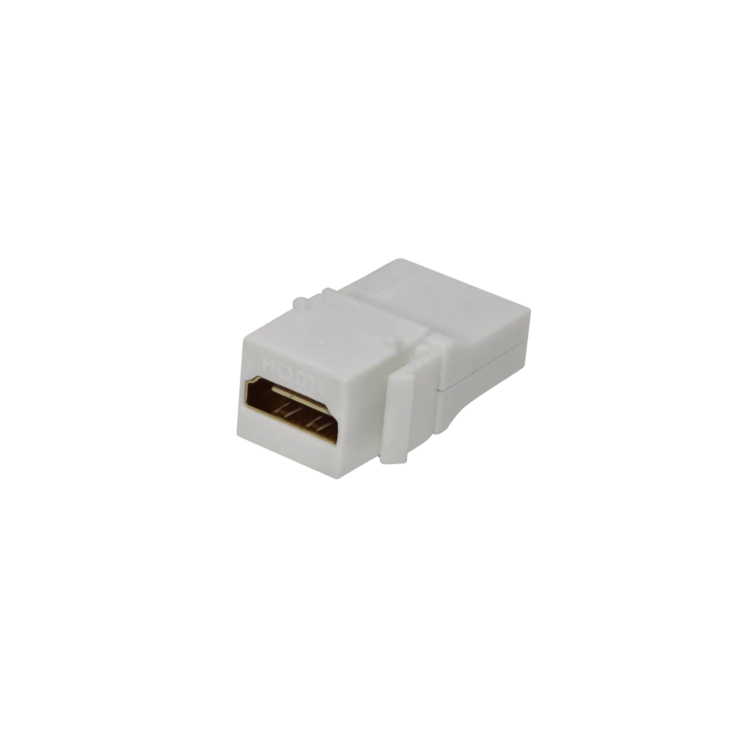 HDMI Angular-90-grados Hembra-Hembra Keystone Blanco 3
