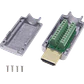 Conector HDMI Macho Blindado Atornillable v2.0, Terminal Volante con Tierra - Miniatura 4