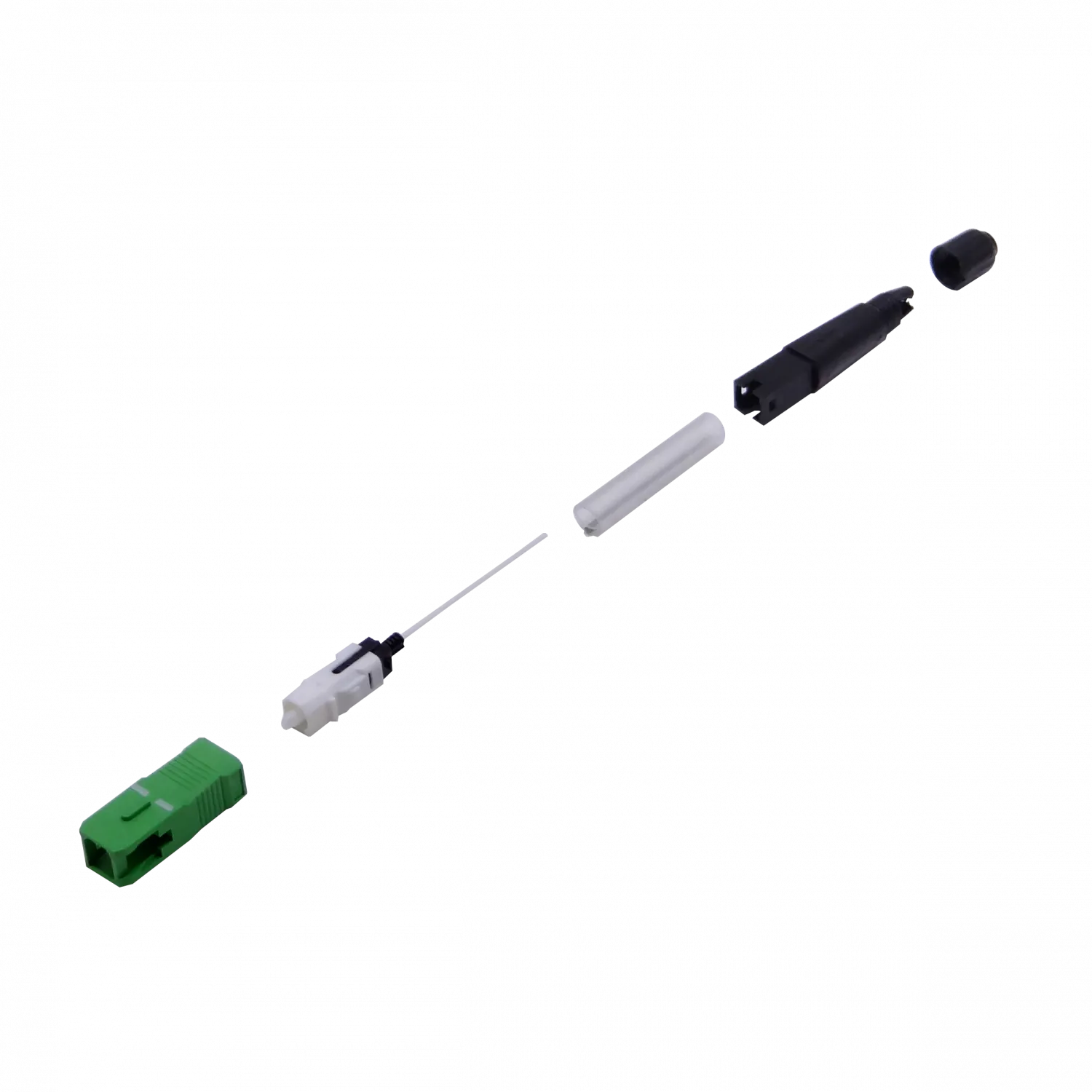 5-unids. SC/APC SM Splice-On Monomodo Conector Fibra para Fusionadora 2