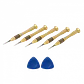 Set de 5 Atornilladores de Precisión para Telecomunicaciones, Paleta, Cruz, 25mm - Miniatura 3