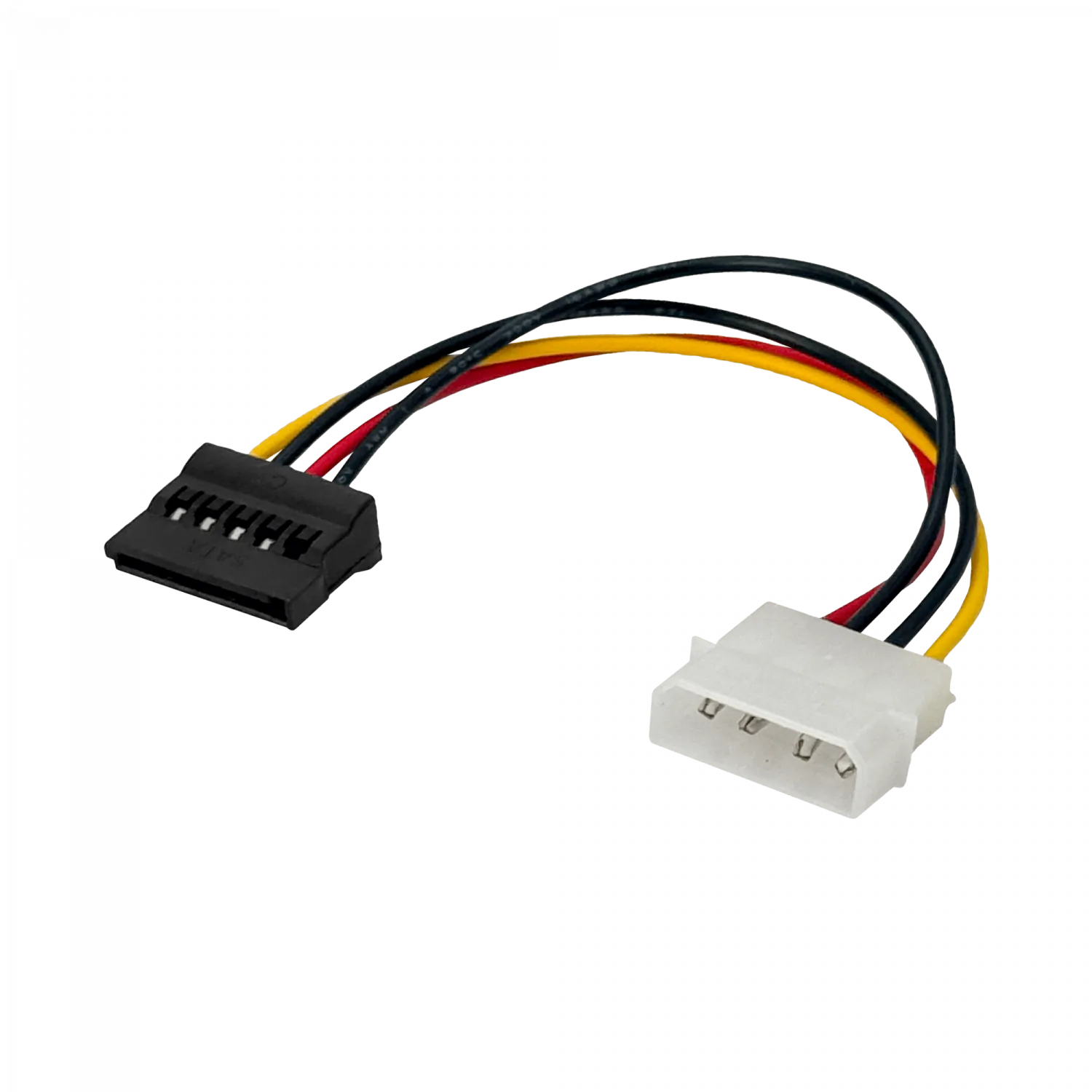 1-MOLEX-M 1-SATA-H Cable de poder 15cm 2