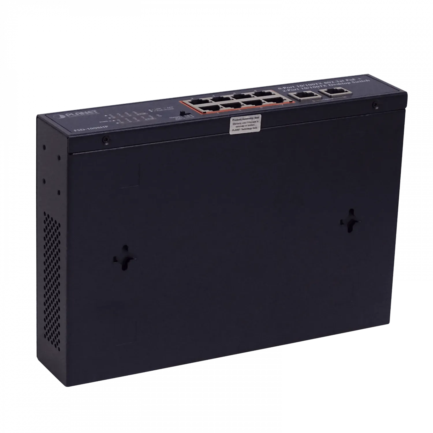 PLANET 10-100(8-PoE+af/at) 120W-tot Switch no-Admin Rack-10p Rack-19p 5