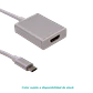 Adaptador USB-C Macho a HDMI Hembra v1.4, 1080p, 12cm, Solo para PC - Miniatura 3