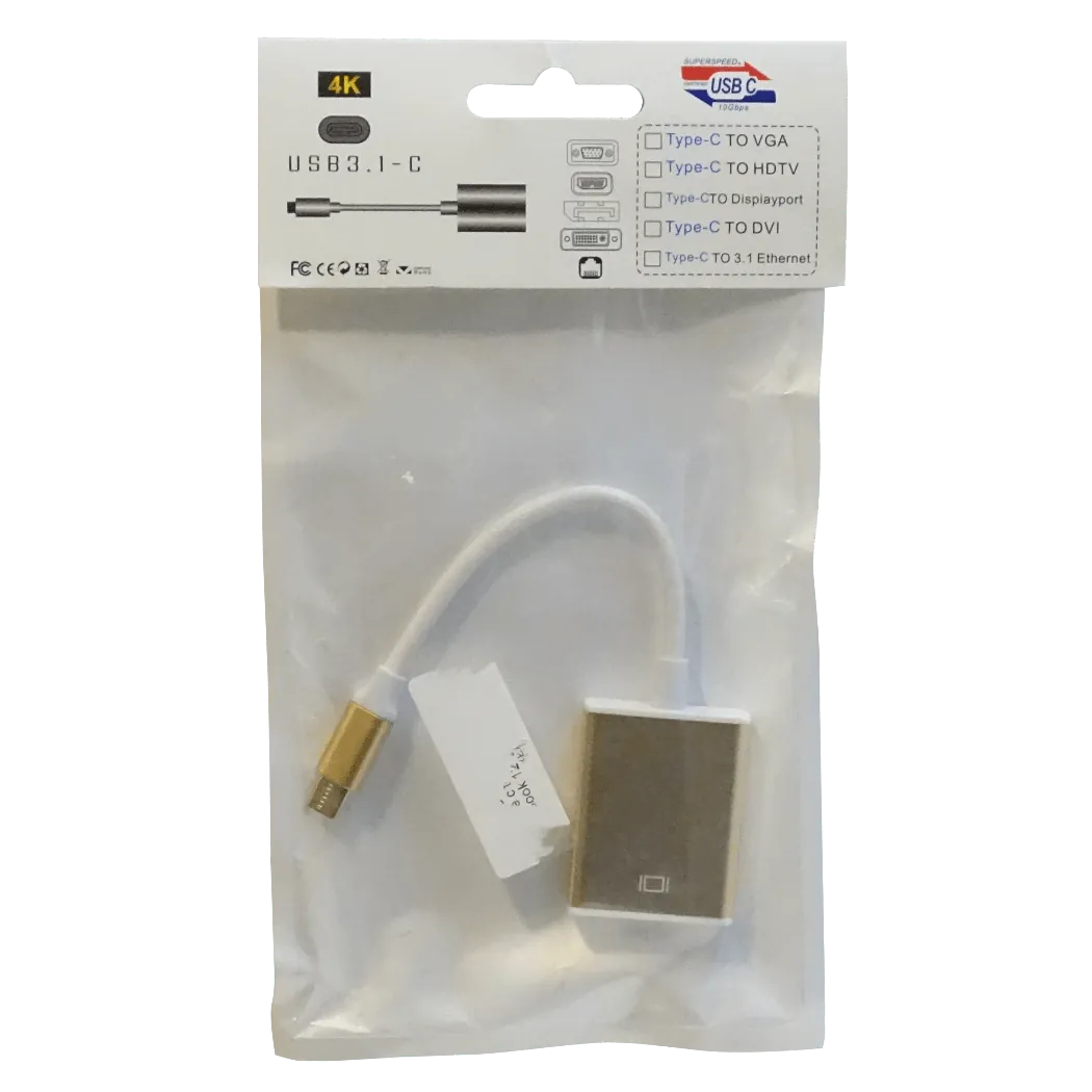 Adaptador USB-C Macho a HDMI Hembra v1.4, 1080p, 12cm, Solo para PC 5