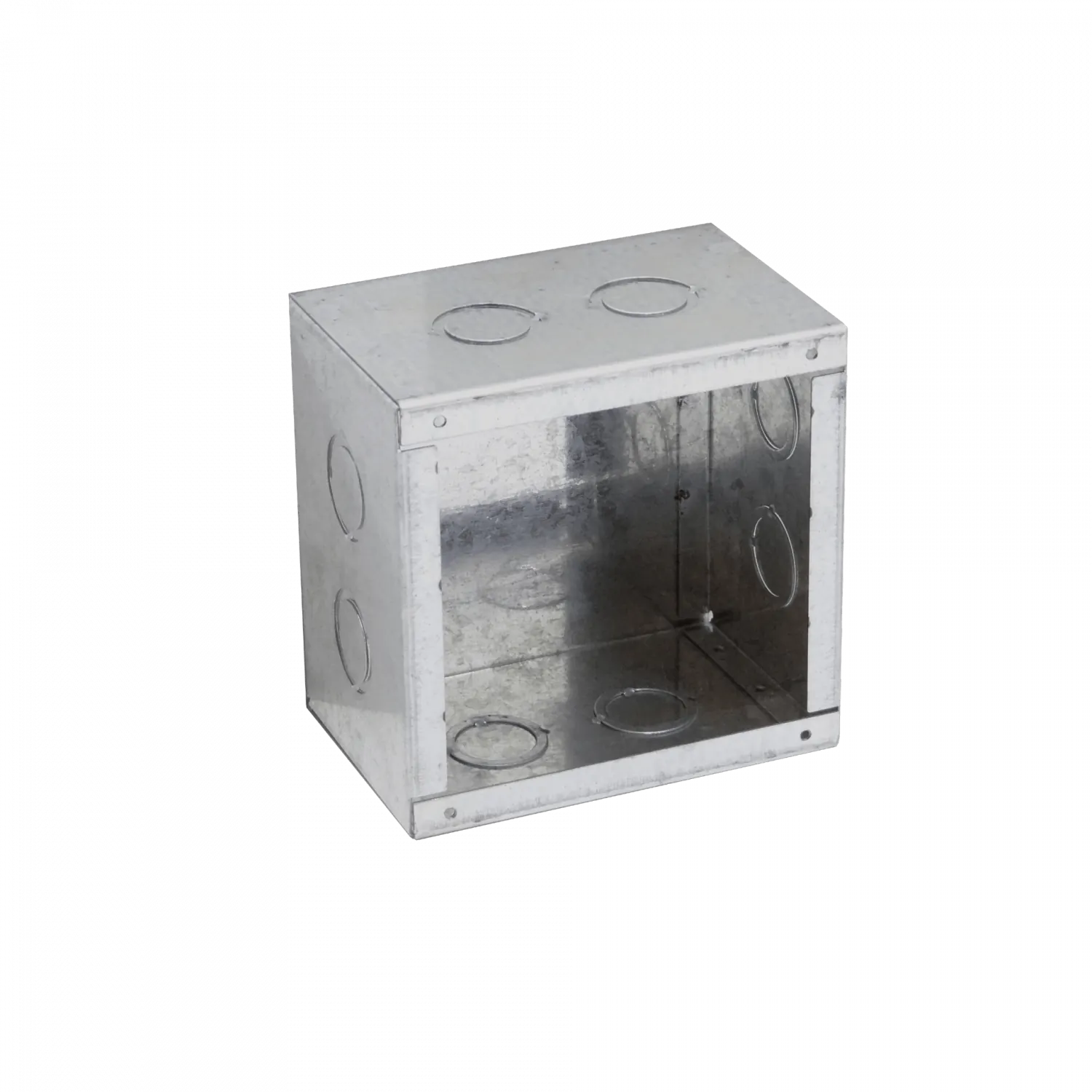 B15 Caja 150x150x100mm c/Tapa-155x155mm Zincada Metalica 2
