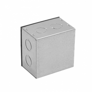 Caja Metálica FPCWM-3 (A11) – 100×100×65 mm con tapa 102×102 mm zincada