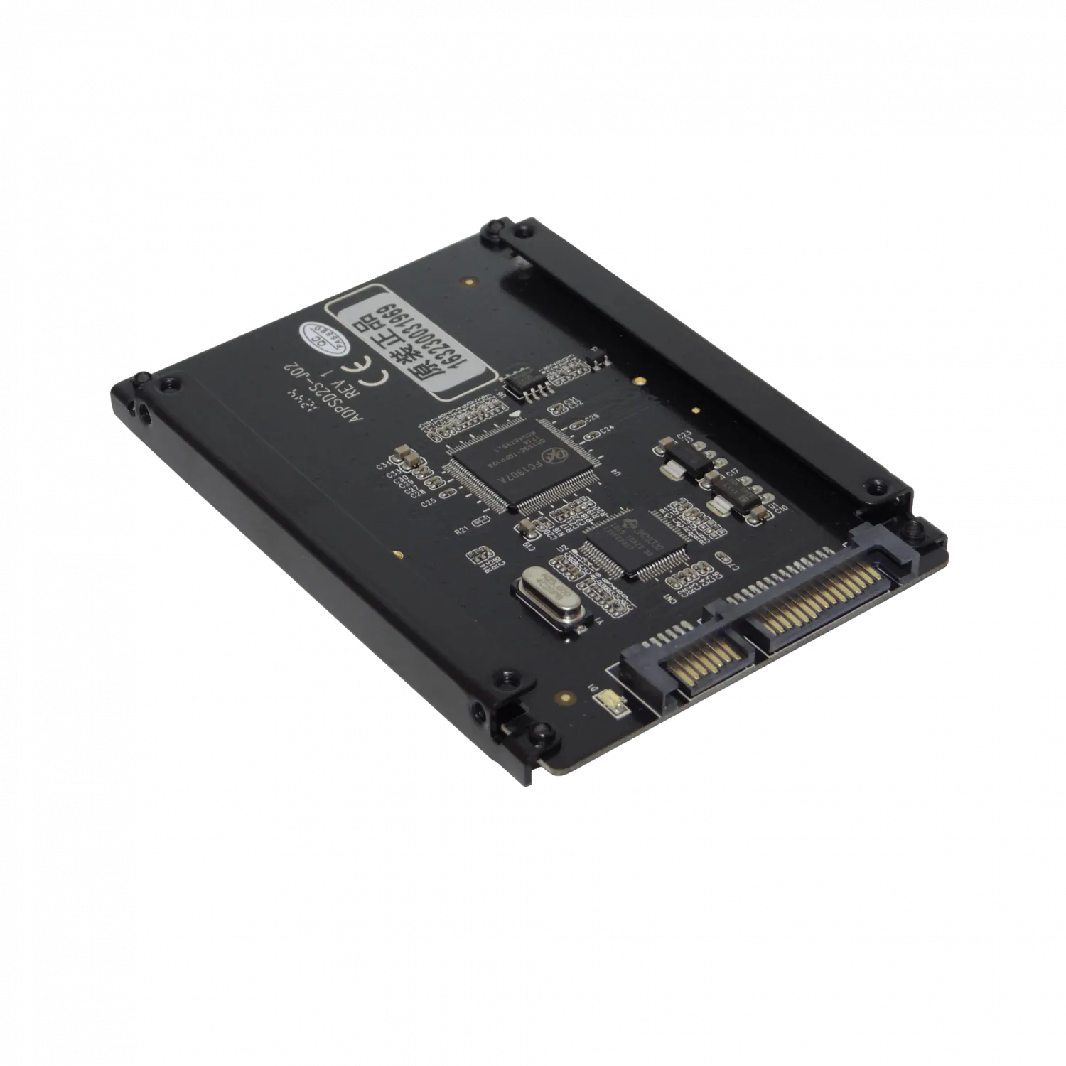 Adaptador 4-SD a 1-SATA-2.5 7+15 emula-Disco-Duro 7mm max-4x128GB 3