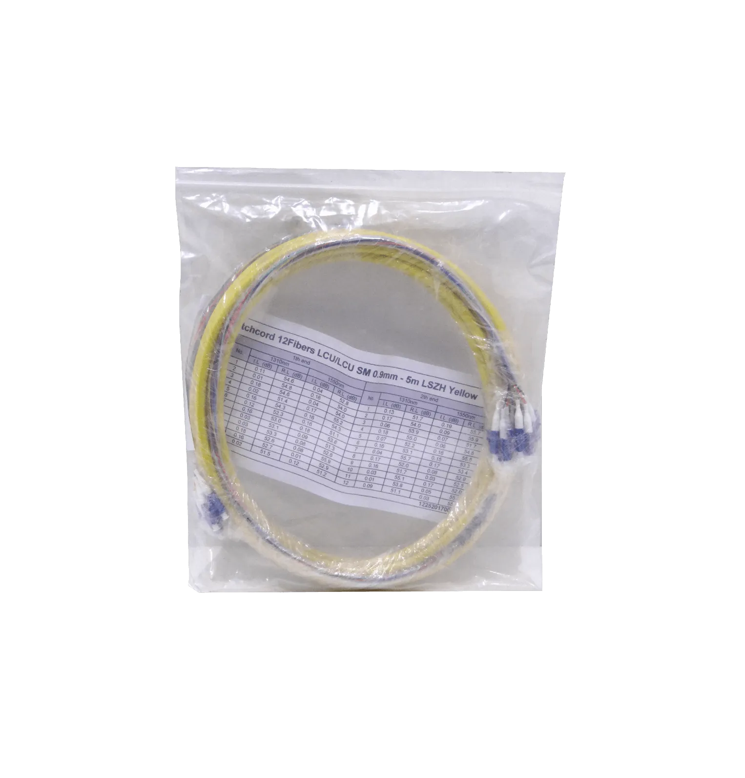 5mt 12xLC-LC MonoModo SM Interior Trunk Jumper Cable 12-Fibras 4