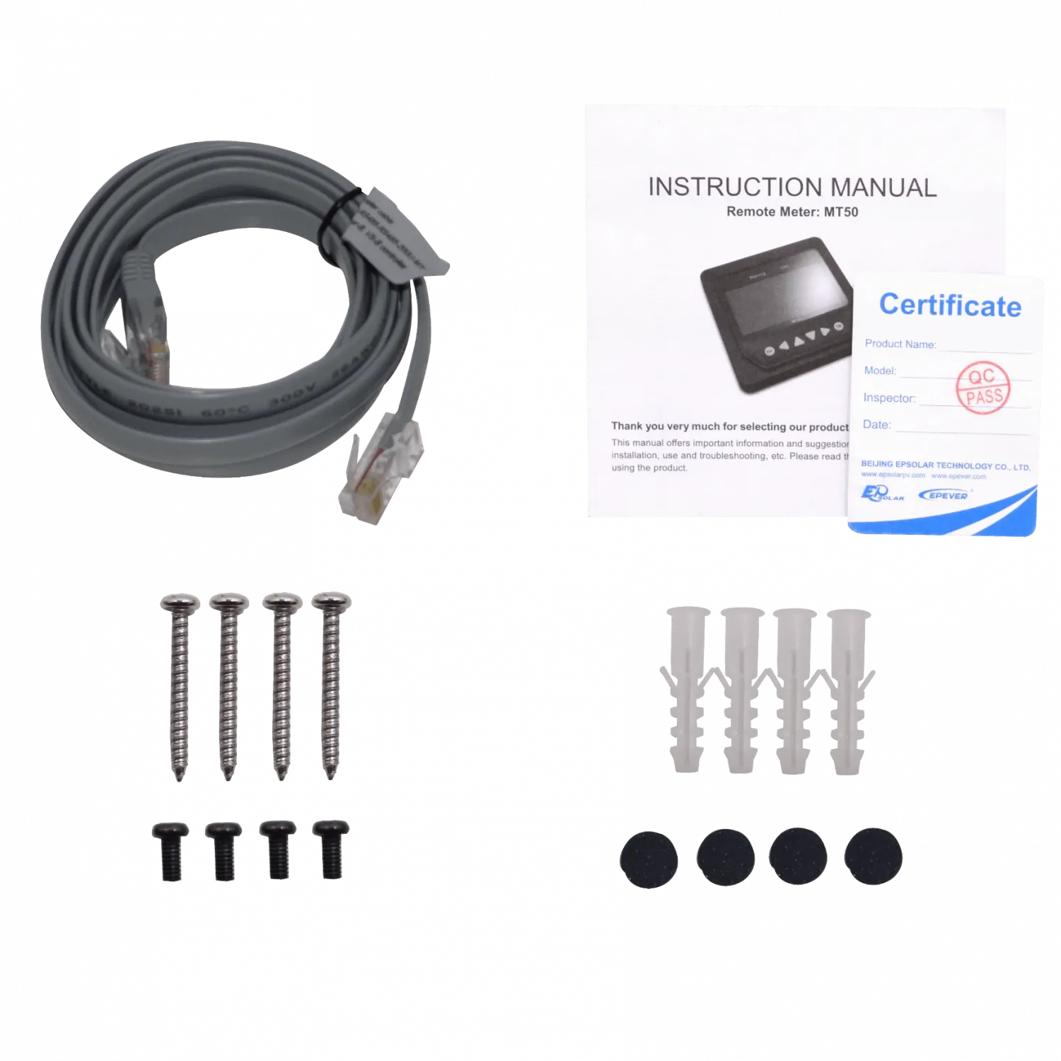 EPSOLAR Controlador 1-RJ45 c/Base LCD-ilumin 5V RS485 114x114mm EPEVER 3