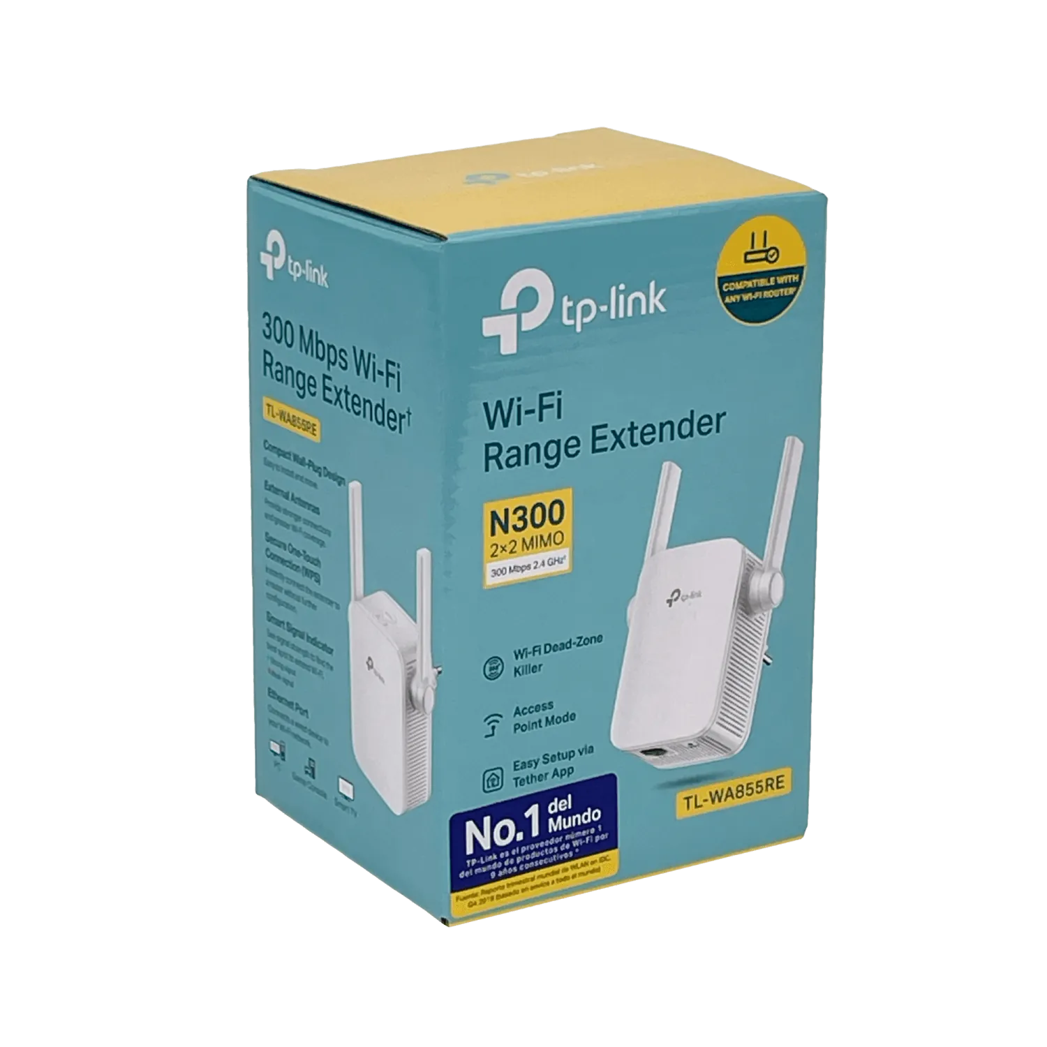Extensor de Rango TP-Link TL-WA855RE Wi-Fi N300 con antenas externas 6
