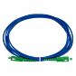 LSZH Blindado 3mt SC/APC-SC/APC SM Simplex JumperFibra 3.0mm 9/125um - Miniatura 3