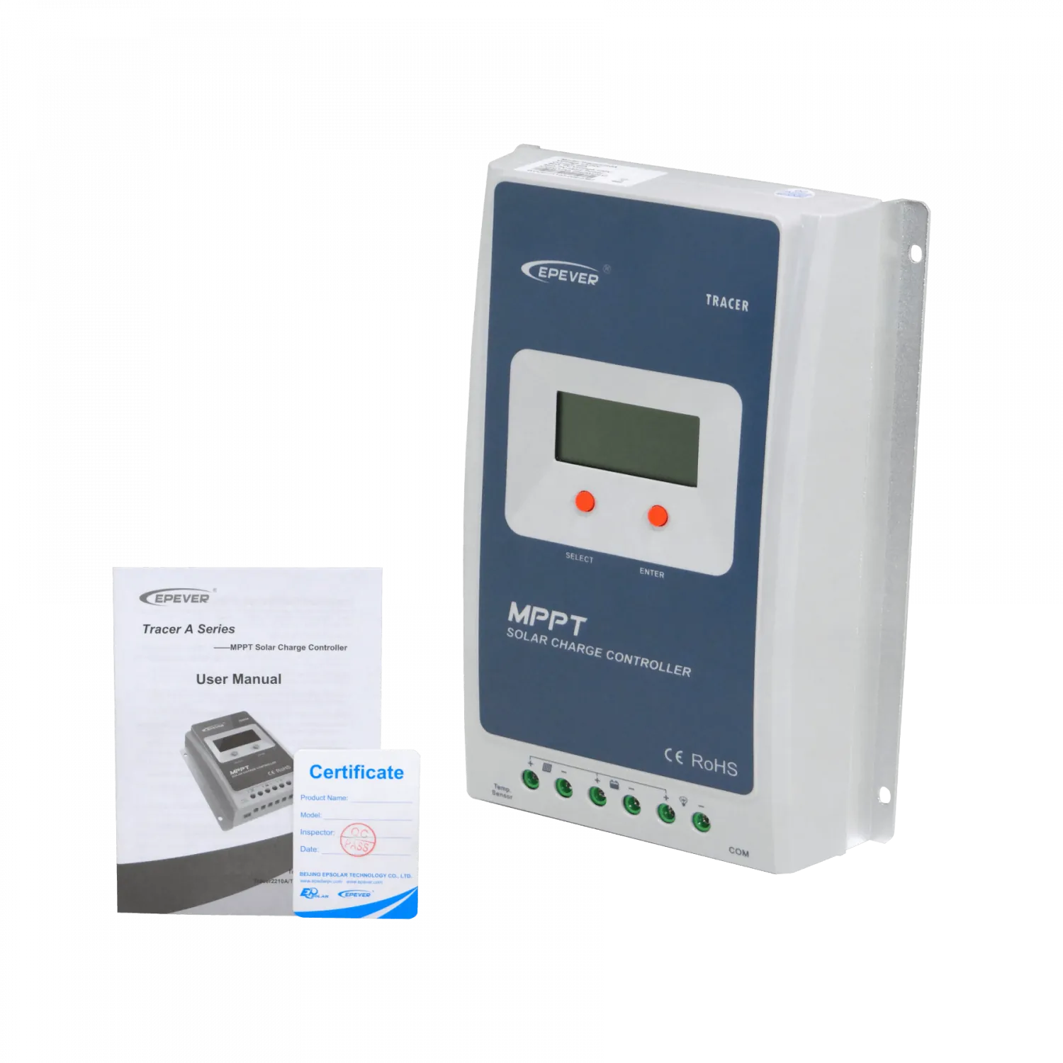 EPEVER 10A FV-100V IP30 1-RJ45-COM Regulador Carga 12V/24V MPPT Solar 3
