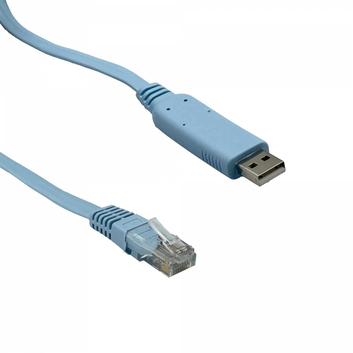 Cable 1mt Console RJ45-Macho USB-AM Convertidor p/Puerto RS232 USB2 3