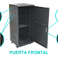 Rack 27U Ciego Fondo-60cm Ancho-19pulg Piso Ruedas Bandeja-30cm PDU - Miniatura 2