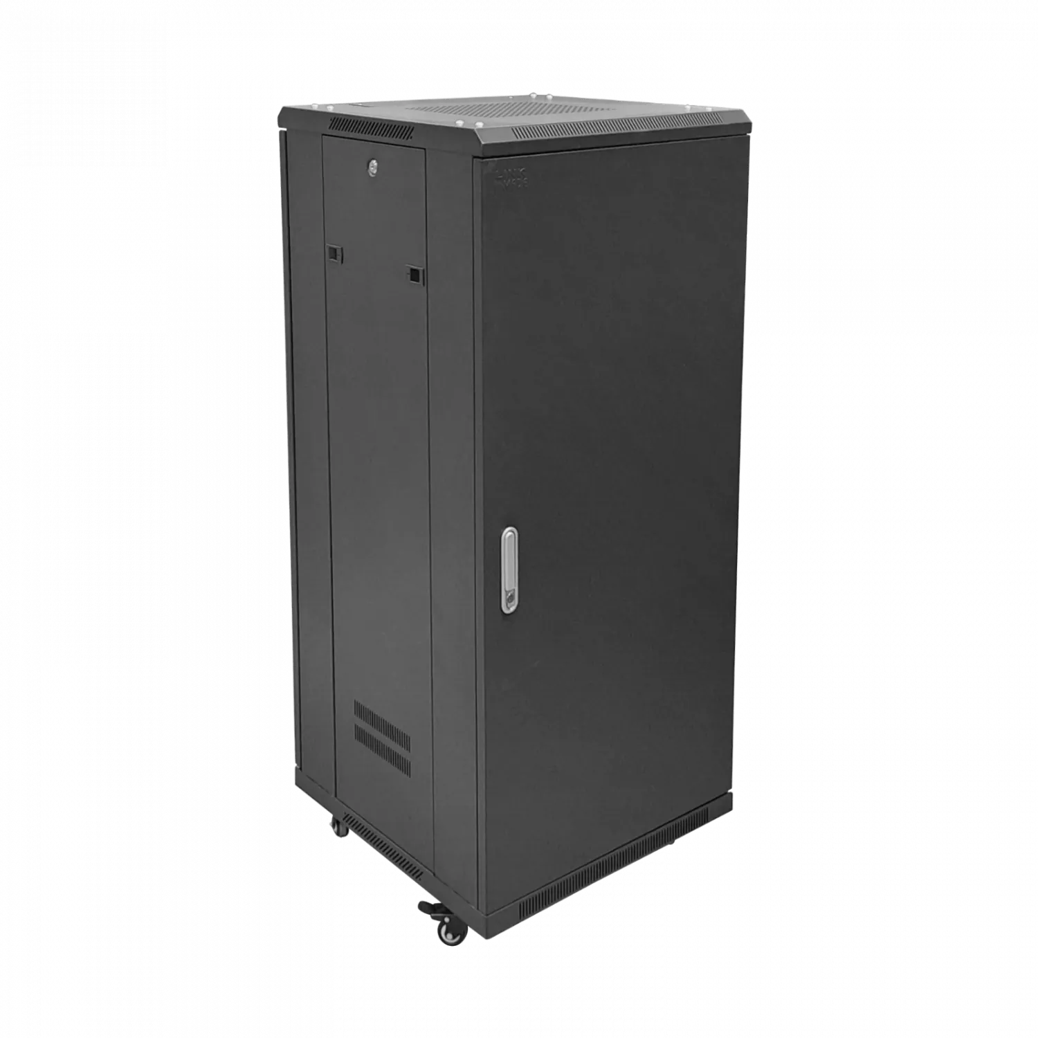 Rack 27U Ciego Fondo-60cm Ancho-19pulg Piso Ruedas Bandeja-30cm PDU 3