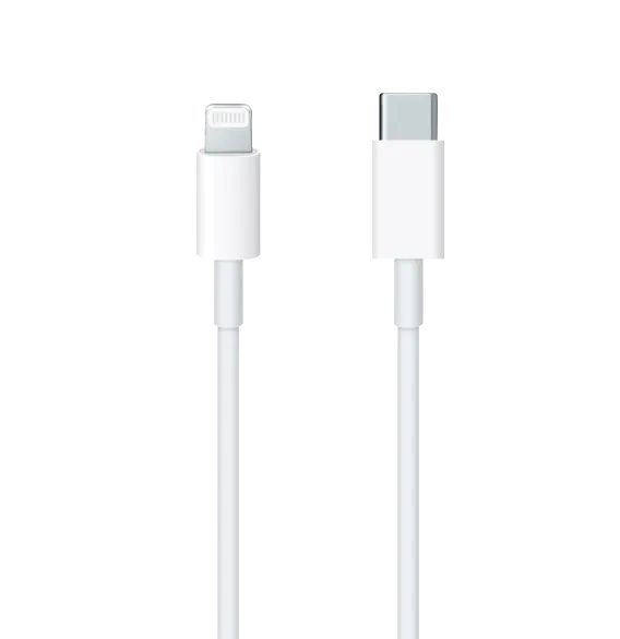 Cable USB-C a Lightning Apple 1m Blanco MUQ93AM/A Original para iPhone y iPad (Sin caja) 3