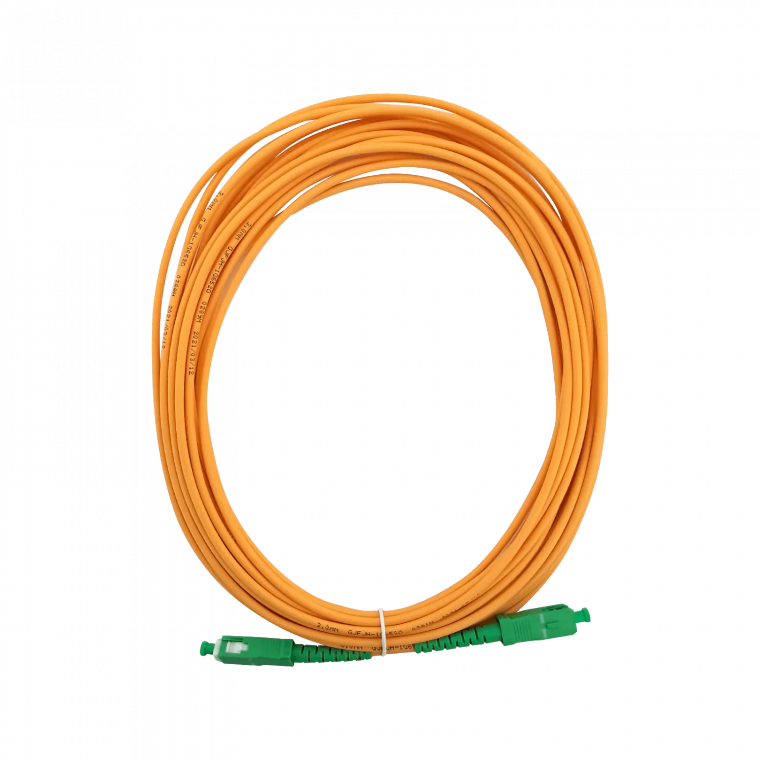 Cable fibra optica 8m SC/APC-SC/APC Monomodo SM Simplex Jumper 3.0mm 9/125um JFSAA8X 2