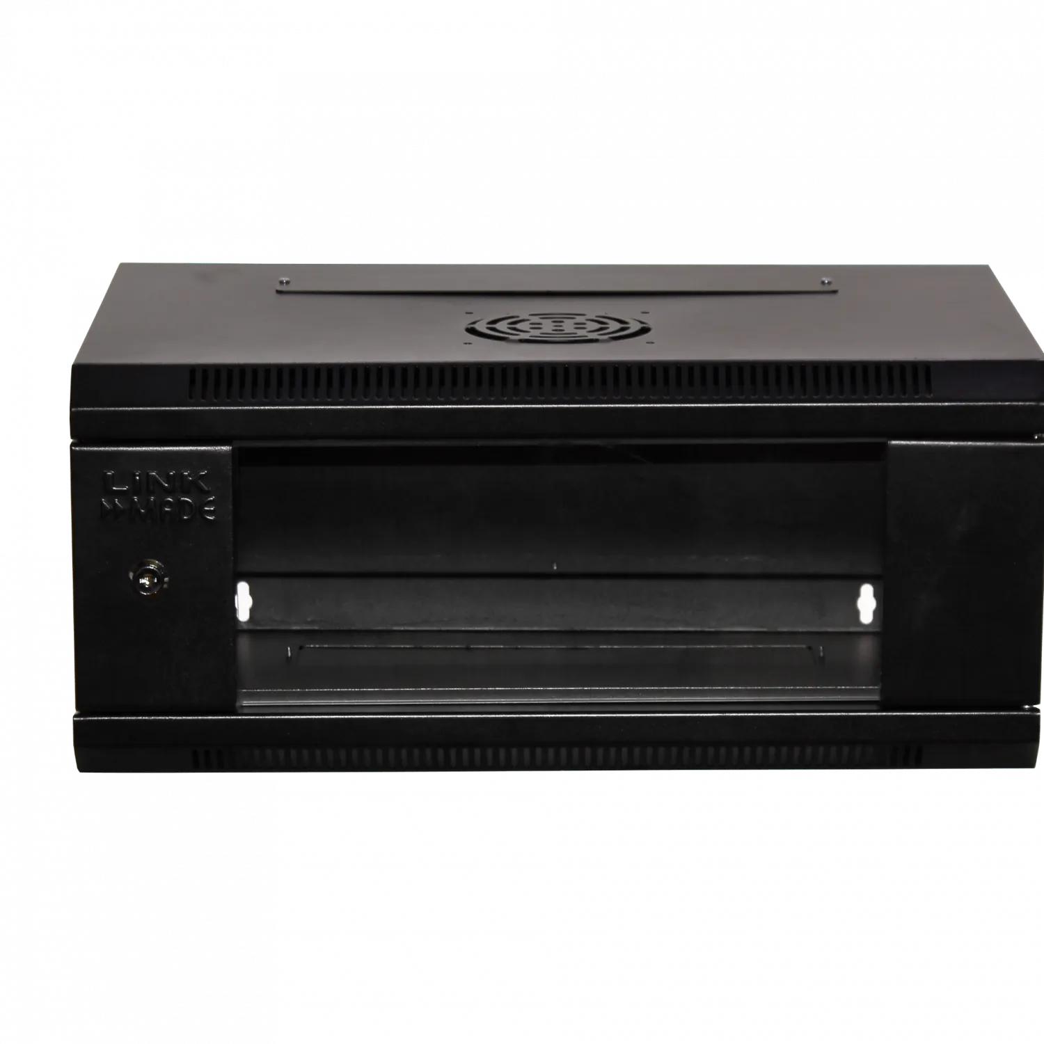 Lateral Fijo LINKMADE RK04-3C 4U Fondo 35cm Rack Pared Mural Negro 5