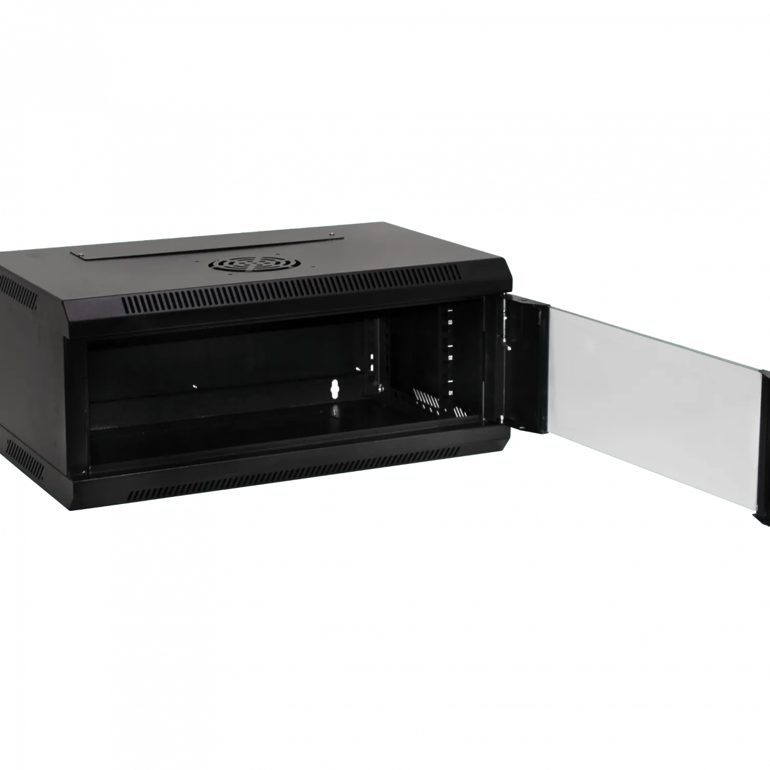 Lateral Fijo LINKMADE RK04-3C 4U Fondo 35cm Rack Pared Mural Negro 3