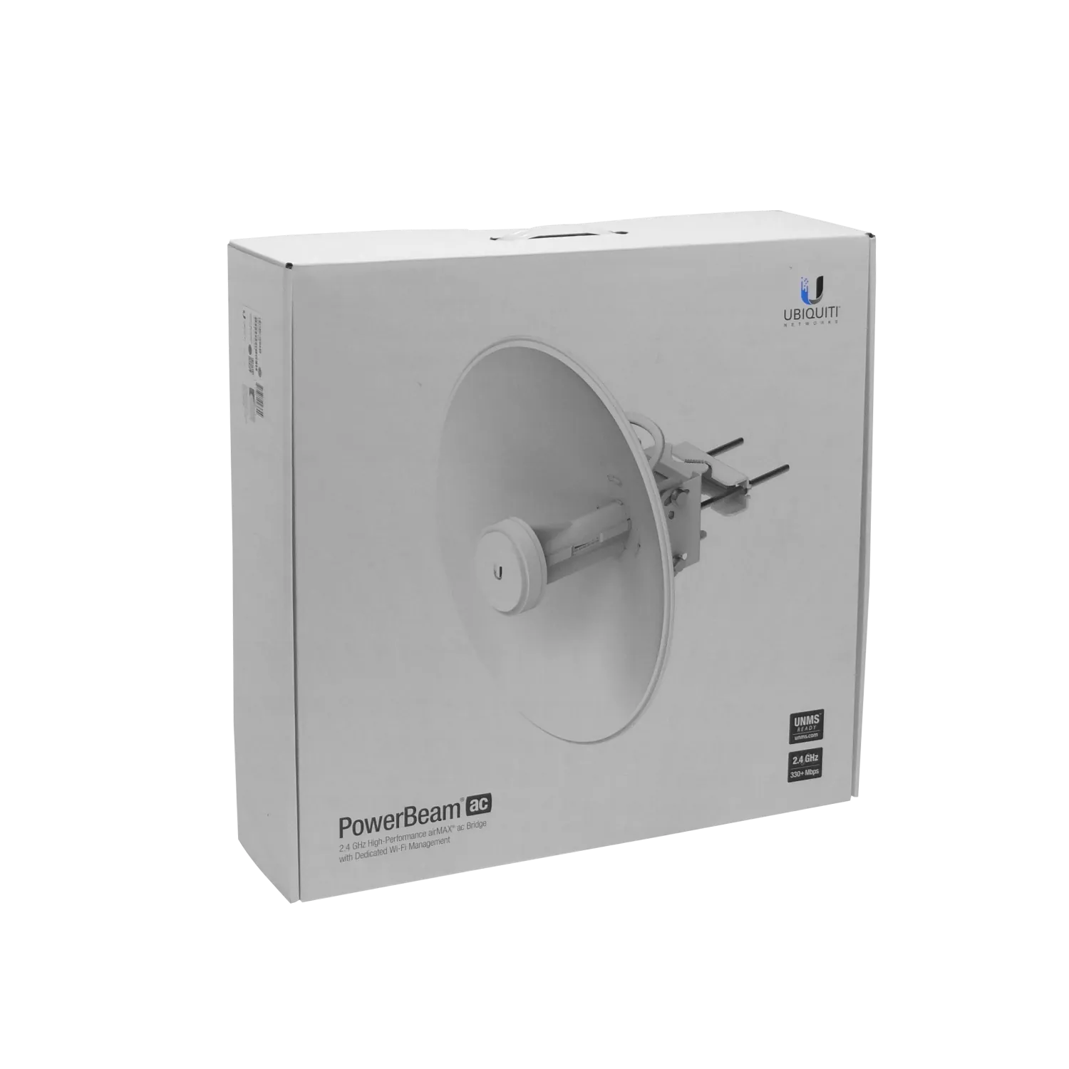 UBIQUITI Gen2 2,4GHz 18dBi 27dBm 1-1000 inc-PoE24V 420mm 2x2 PowerBeam 2
