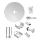UBIQUITI Gen2 2,4GHz 18dBi 27dBm 1-1000 inc-PoE24V 420mm 2x2 PowerBeam - Miniatura 5