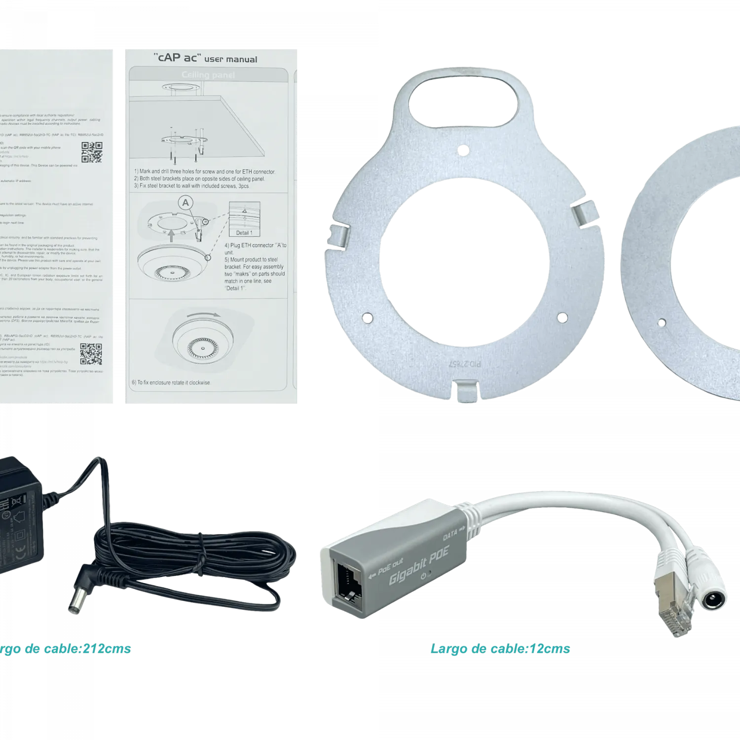 Punto de Acceso MikroTik cAP ac - Doble Banda 2.4/5 GHz, Montaje en Techo o Pared 4