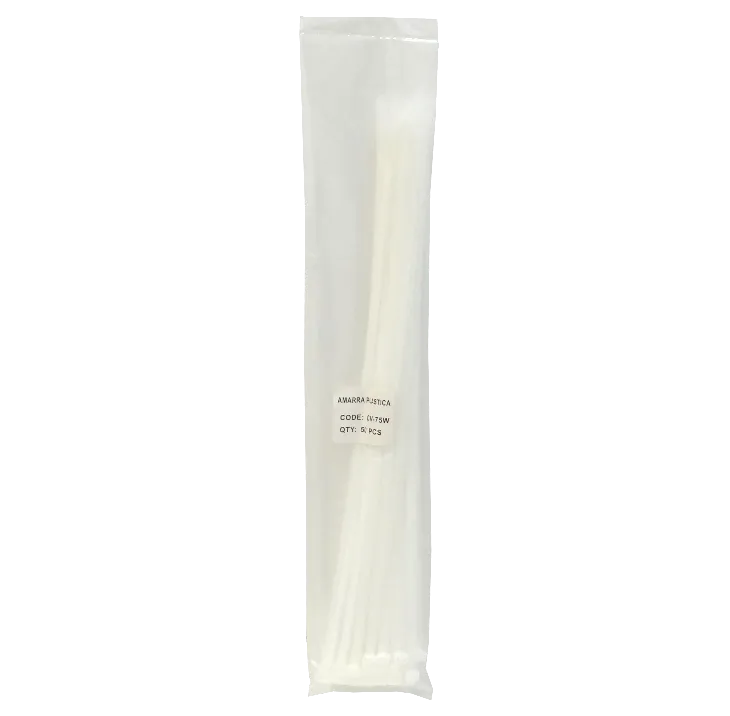 50-un 500x7,2mm Blanca Amarra Plastica Nylon 7.2x500mm 2