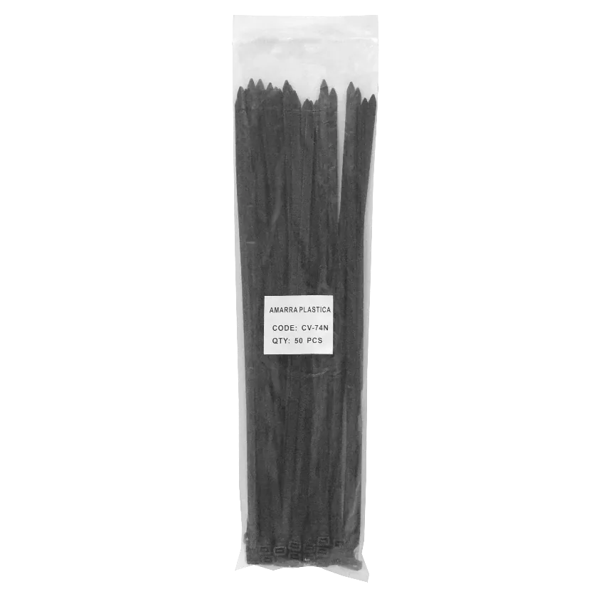 50-un 400x7,2mm Negra Amarra Plastica Nylon 7.2x400mm 3