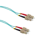 Cable Jumper de Fibra Óptica Multimodo OM3 SC-SC Duplex 1m 3.0mm LSZH - JF3CC1 - Miniatura 2