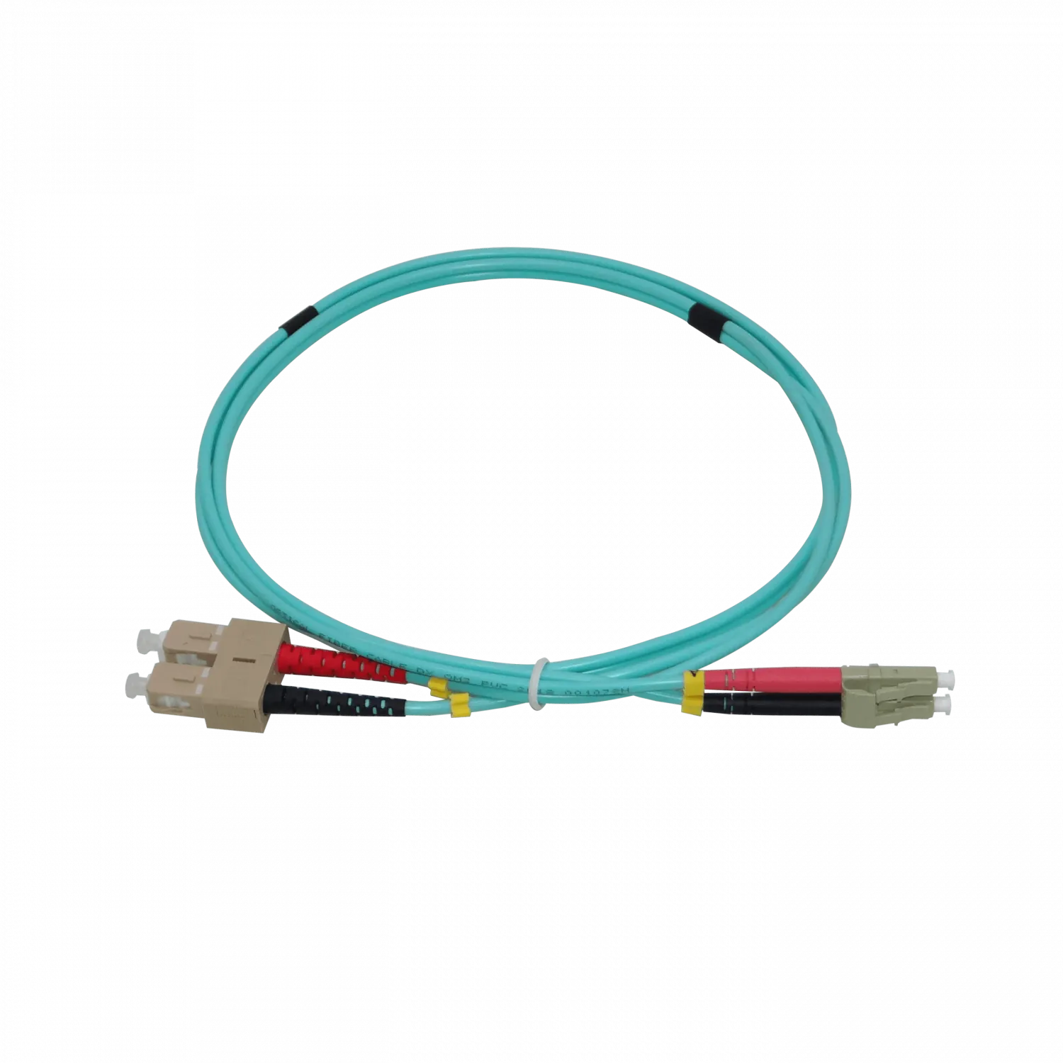 1mt LC-SC OM3 MultiModo MM Duplex Jumper Fibra 50/125um 3.0mm LSZH 3