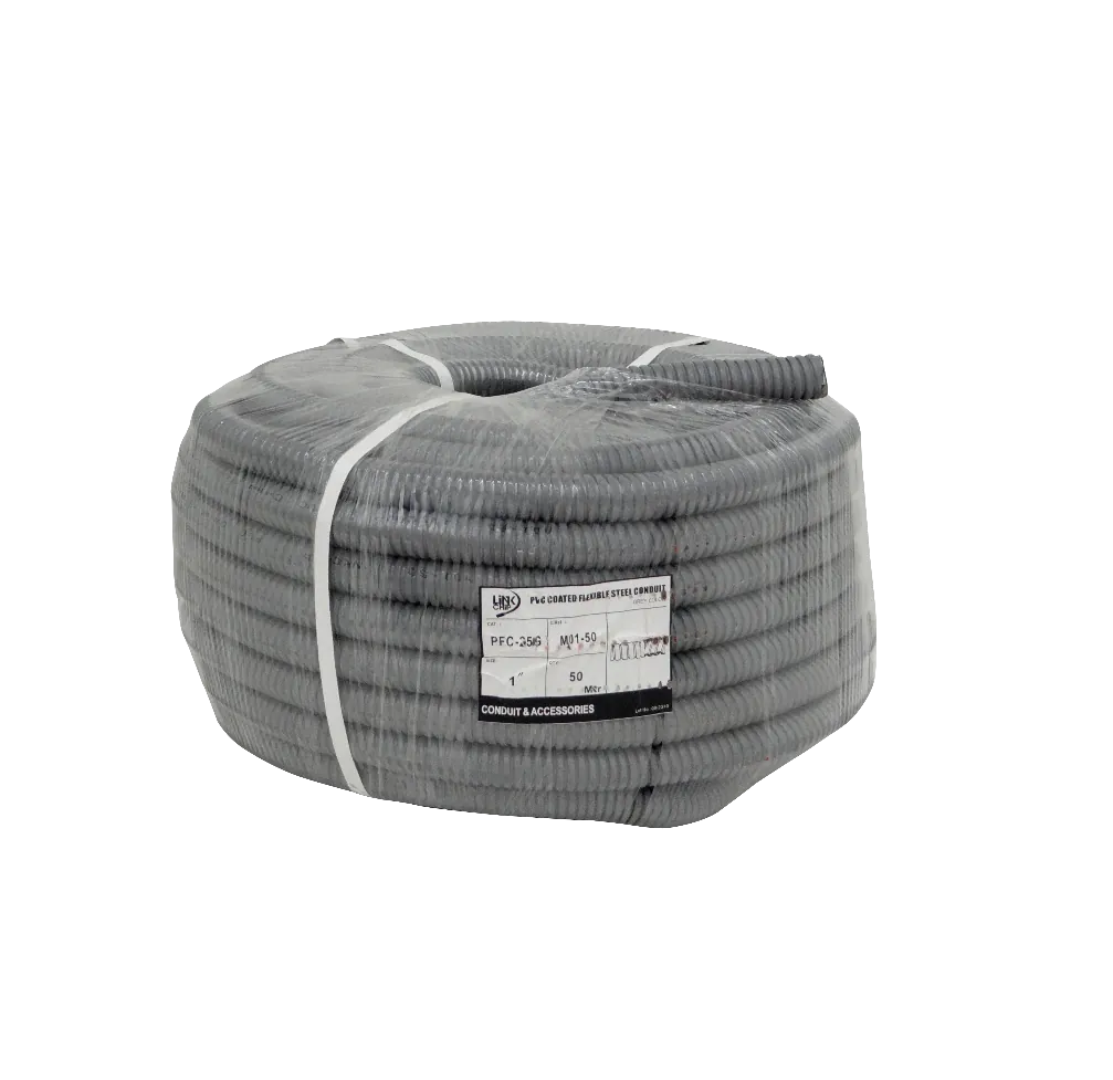Rollo de 50m, Conduit Flexible Metálico, Cubierto en PVC, 25mm 3