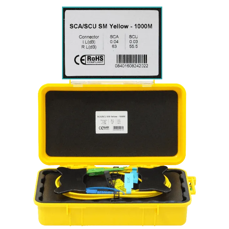Bobina de Lanzamiento Monomodo 9/125 SC/APC-SC/UPC G652 1 km - BOB-1AC 3