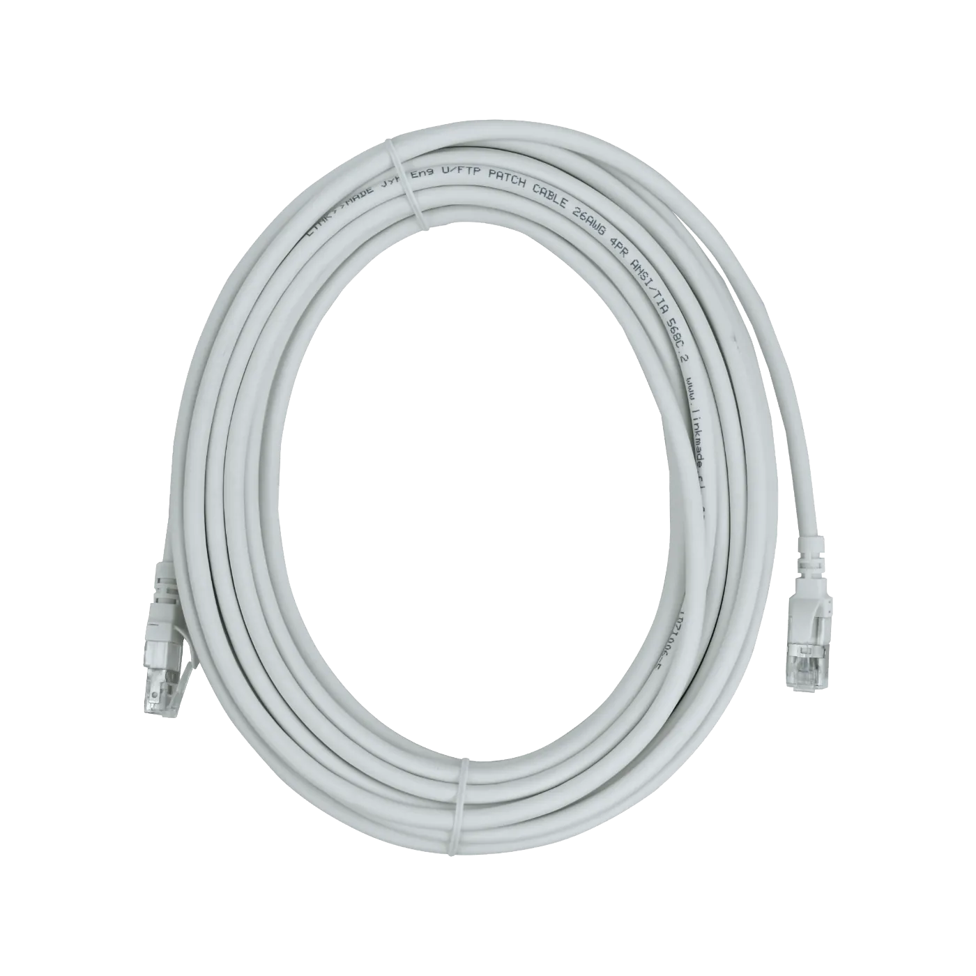 Cable Patch LINKMADE Cat6a Blanco LSZH U/FTP 10m Inyectado Multifilar para Redes Extensas 4
