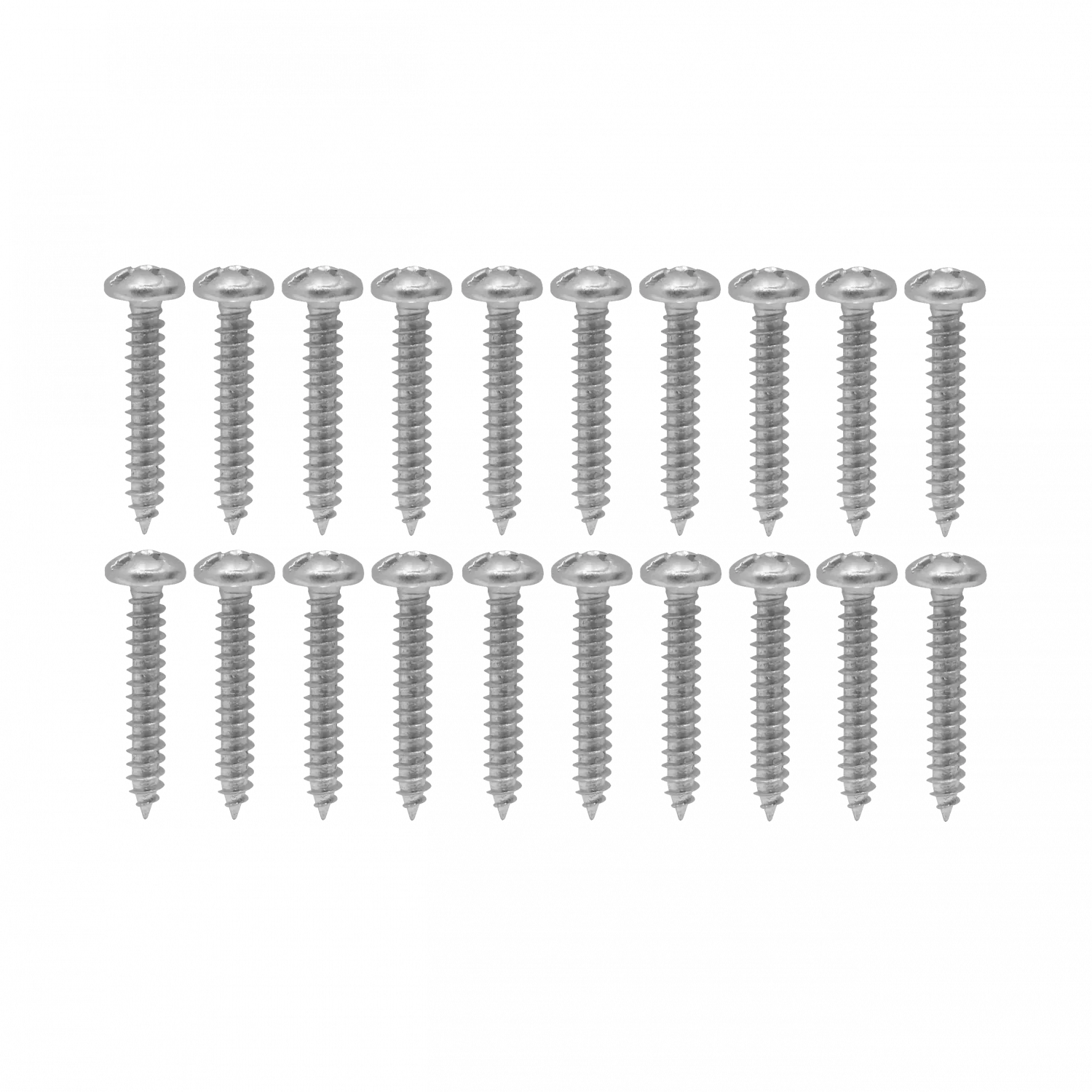 20-unids. 12 x 1 1/4 Largo-32mm Plata Cruz Tornillos Roscalata Punta 3