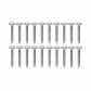 20-unids. 12 x 1 1/4 Largo-32mm Plata Cruz Tornillos Roscalata Punta - Miniatura 3