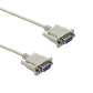 Null-Modem 3mt DB9-Hembra-Hembra 300cm Cable Cross Serial RS232 DE-09 - Miniatura 2