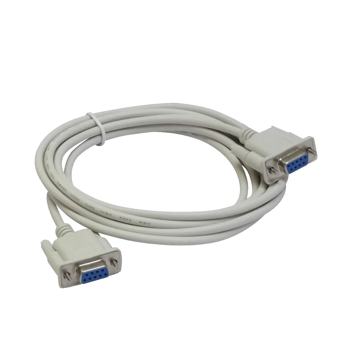 Null-Modem 3mt DB9-Hembra-Hembra 300cm Cable Cross Serial RS232 DE-09 3