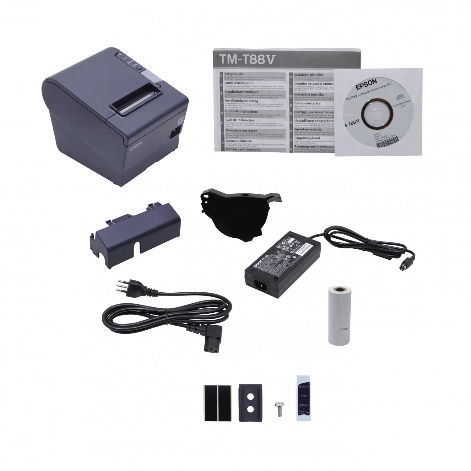 Impresora de recibos Térmica Epson TM-T88V POS 79.5mm USB Paralelo CEN36 5