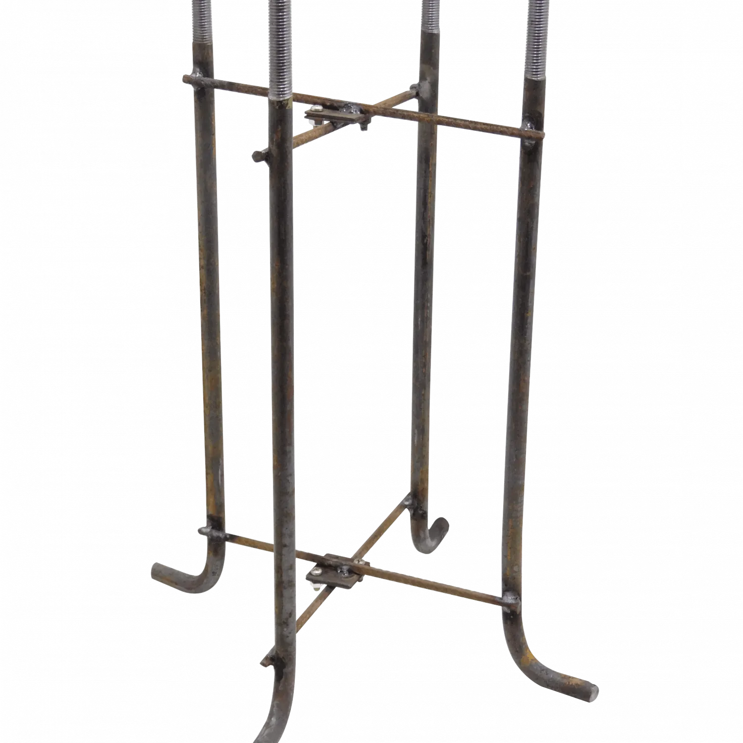 Alt-550mm 185x185mm Canastillo Fierro ObraCivil Base p/POSTEC-7M/6M 3