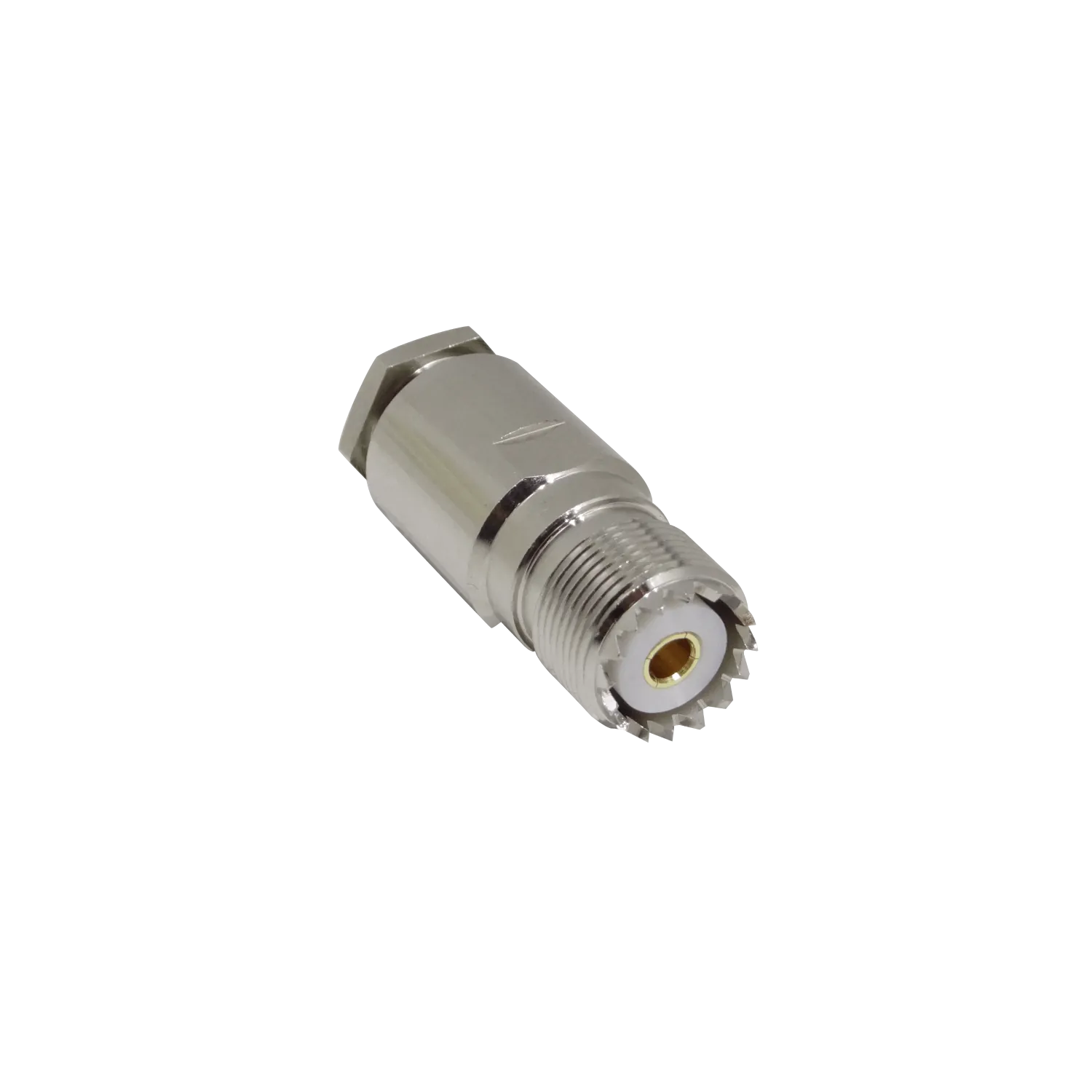 Conector UHF-Hembra PL-259 Soldable para Cable Coaxial LMR400/RG8 2