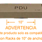 PDU 10A con 6 Enchufes Hembra C13, 1 Enchufe Macho C14, Rack 10