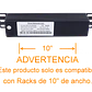 PDU 10A con 6 Enchufes Hembra C13, 1 Enchufe Macho C14, Rack 10