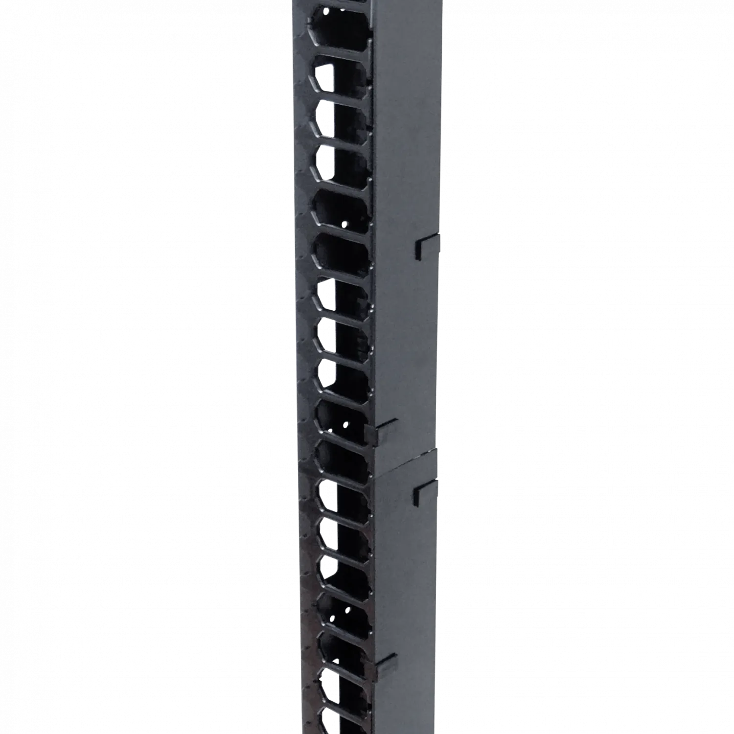 Organizador Vertical 32U 142cm, 2 Tapas Metálicas, Ancho 10cm, Profundidad 11cm   2
