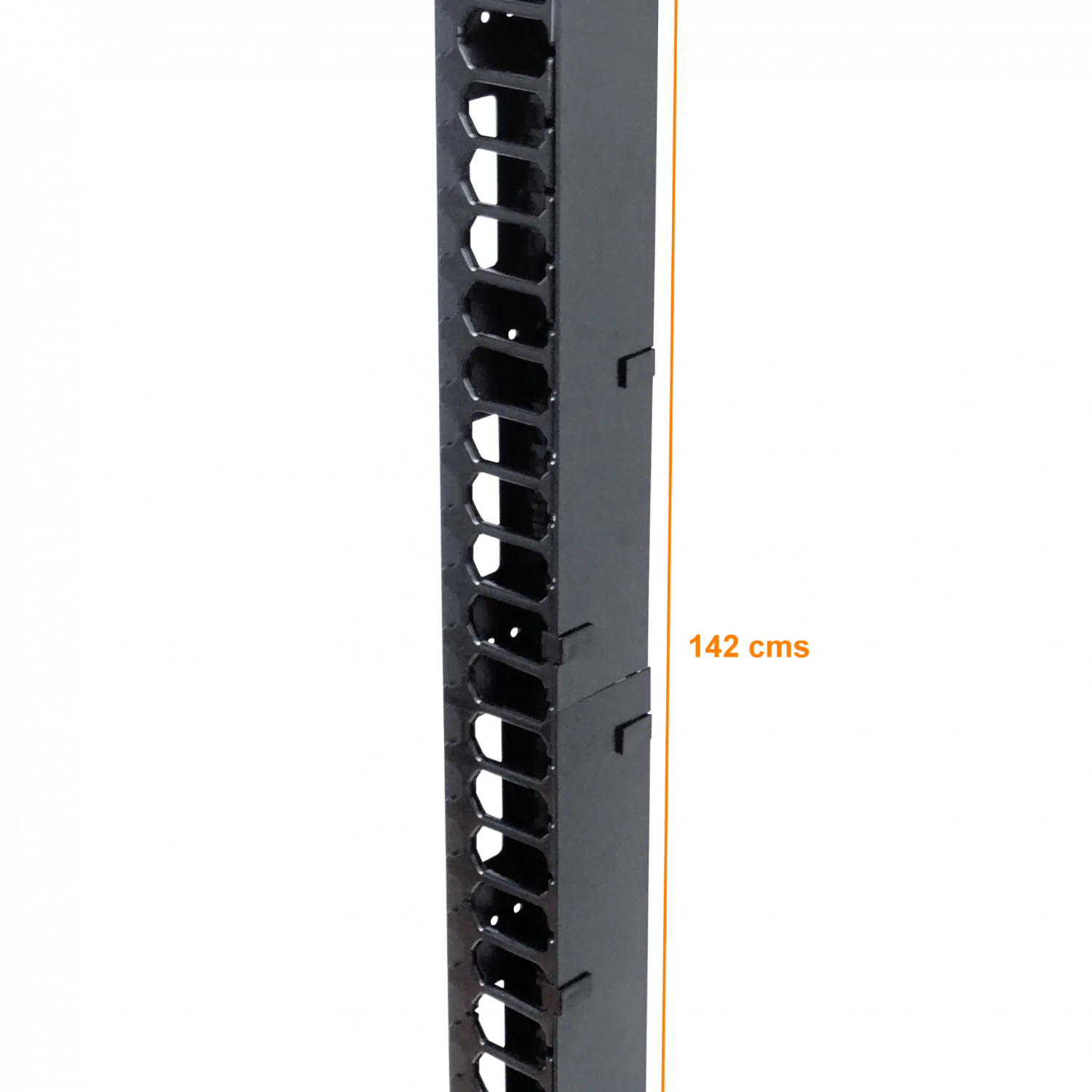 Organizador Vertical 32U 142cm, 2 Tapas Metálicas, Ancho 10cm, Profundidad 11cm   3